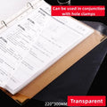 50PCS A4 Clear PVC Sheet Multipurpose File 11-Hole Loose Leaf Page Document Punched Pocket Folder Sheet Protector for File Pape