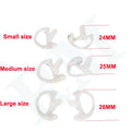 Lot 5 Pair White Silicone Earmold Earbud for Universal Walkie Talkie Radio Air Acoustic Coil Tube Earpiece Headphone S/M/L Size