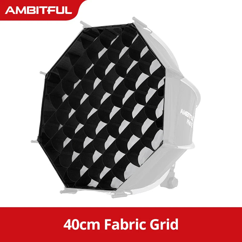 Ambitful Mini Quickly Release Softbox PS45 PS30 50SE Bowens Mount PF30/40SE Ontop Softbox Octagon Softbox+Honeycomb Grid Outdoor