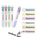 4.6CM Long Custom Name Sticker, Personalized Cartoon Fresh Cute Waterproof Modern School Supply Label, Customized Name Stickers