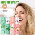 Mouth Freshener Spray Remove Bad Breath Long Lasting Fruity Peach Mint Portable Breath Freshener Oral Care Products