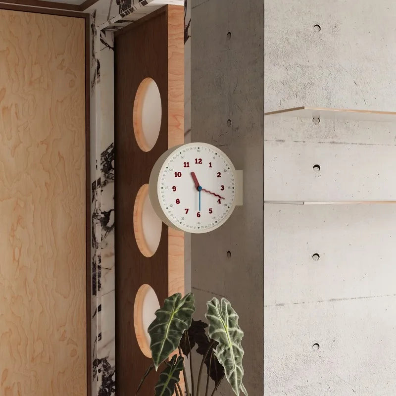 Modern Wall Clock Corridor Living Room Double Sided Clock Minimalist Creative Design Corner Clocks  Household Decorative Clocks