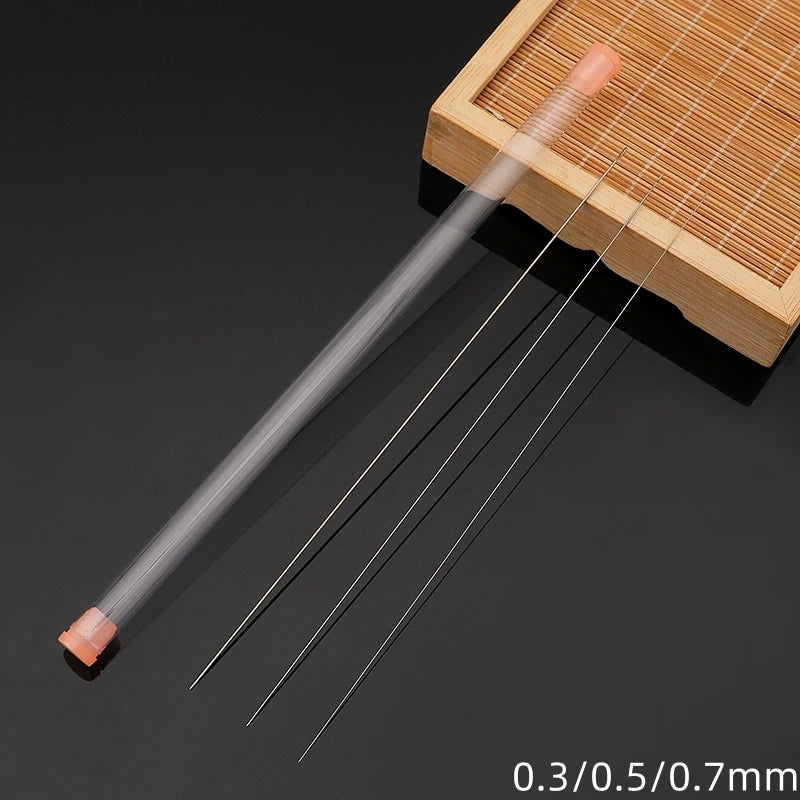 1-7pcs 17cm Long Stainless Steel Beading Needles with Box Beading Pins Accessories for Beads Bracelet Diy Jewelry Making Tools