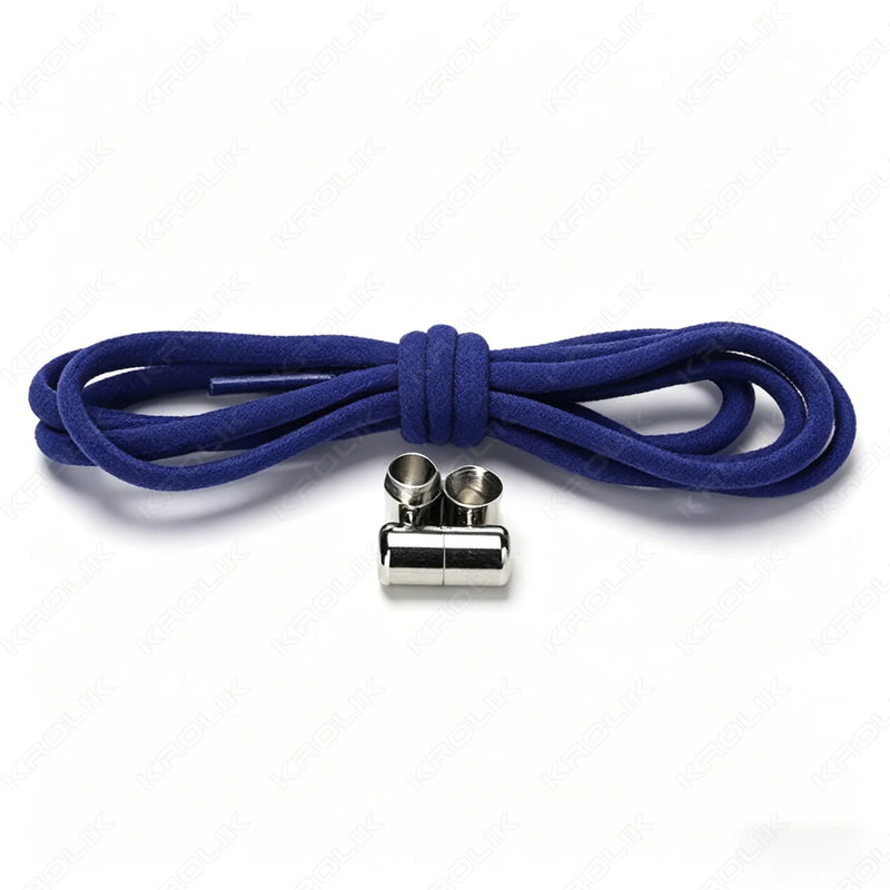 1 Pair New Elastic No Tie Shoelaces Semicircle Shoe Laces For Kids and Adult Sneakers Shoelace Quick Lazy Metal Lock Laces