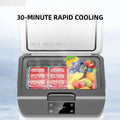 15L-B Portable Car Refrigerator, 12V 24V Digital Display Mini Fridge Freezer for Vehicle