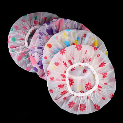 /lot Waterproof Bath Hat Thickened and Oil Fume Cap Women | SAMAG
