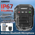 ABBREE IP67 Waterproof Wireless Bluetooth Speaker Mic Microphone For Baofeng UV-5R UV 5RH Quansheng UV K5 K5(8) K6 Walkie Talkie