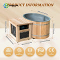 Customized Factory Sale Luxury Freestanding Ice Bath Tub Soaking Hot Tub Custom Cold Plunge Bathtub With Spa