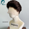 Hesperis Men's Shaved Short Pixie Cut Wig Full Lace Glueless Human Hair Handsome Full Head Wig for Daily Wear Human Hair Wigs