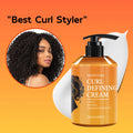 280ml Curly hair cream Elastic styling Moisturizing Improves frizzy hair Fluffy Leave-in conditioner Elastin  Hair care