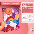 Portfolio Binder Folder A3 A4 A5 Document Organizer Art Drawing Paper Folder 4-Ring Binder PVC Pocket File Folder For Documents