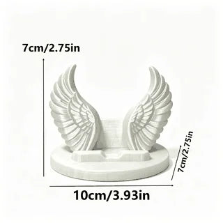 3D Printed Angel Wings Phone Holder, Stable Desktop Stand for All Smartphones, Unique Ornament