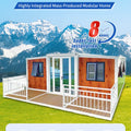 20FT/40 Portable Folding Steel Container House Prefabricated Tiny Home with 2/3 Bedroom Modular Expandable Housing customizable