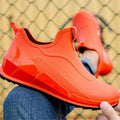 Men's Rain Boots Ankle Waterproof Shoes Men Casual Fishing Work Shoes Slip on Non-slip Rain Shoes Womens Kitchen Rubber Shoes