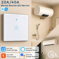 Smart WiFi Boiler Switch 20A/40A for Water Heater & Air Conditioner - Tuya Smart Life App, Works with Alexa & Google Home