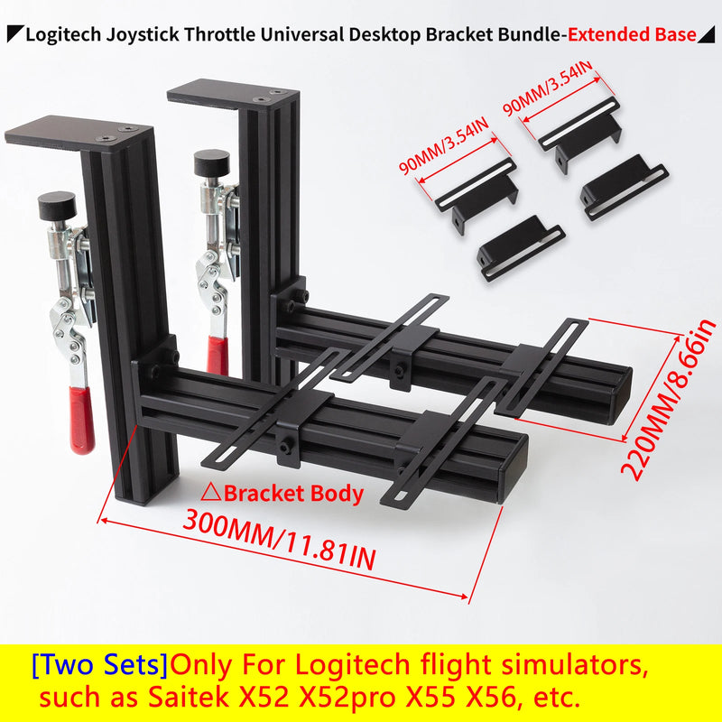 Flight Simulator Joystick THROTTLE STICK Desktop Mounting Bracket For Logitech X56 X55 X52 Thrustmaster T16000M TCA VKB WINWING