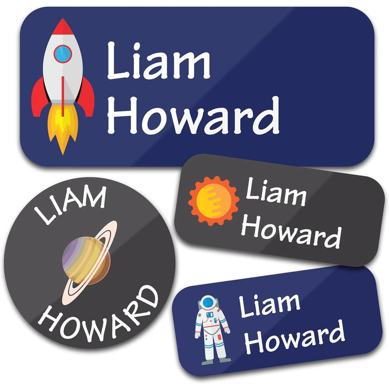 Custom Name Stickers 140PCS 2Sheets Waterproof Personalized Labels for School, Clothes, Bottles, Lunch Boxes, Daycare, Camp,Kids