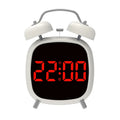 Voice Control Digital Alarm Clock Double Bell Super Loud for Heavy Sleeper Night Mode 12/24H Night Anti-disturb Table LED Clock