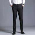 2026 Men's Blue Vertical Striped Suit Pants, Black Business Casual Trousers, Asian Sizes 28-40, Burgundy and Gray Plaid Pant.