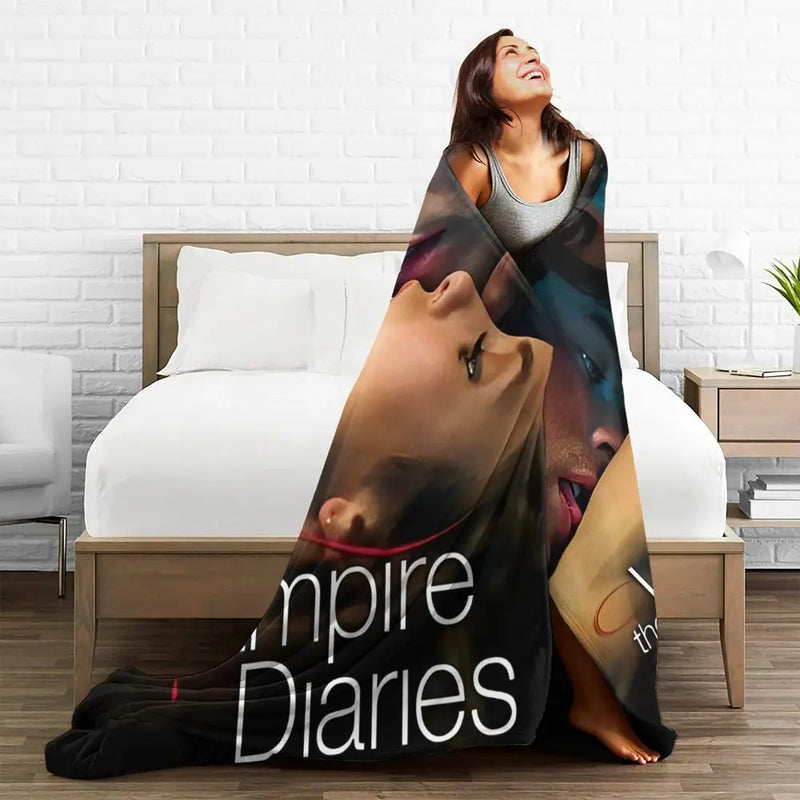 The Vampire Diaries Damon Salvatore Blanket