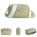 Solid Color Large Capacity Zipper Mobile Phone Bag Ladies Multifunctional Shoulder Crossbody Bag Fashion Casual Small Square Bag