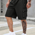 Men's Plain Regular Style Cargo Shorts with Adjustable | SAMAG