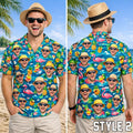 Custom Face Hawaiian Shirt, Funny Summer Beach | SAMAG