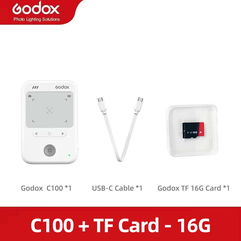 Godox C100 Transparent Viewfinder Mini CCD Portale Camera for Vlogging And Pocket Cam Film Light Meter with TF-Card 4G/8G/32G