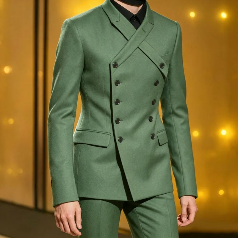 Double Breasted X Design Custom Made Men Suit Set Separates 2 Pieces Blazer with Pants For Men Wedding Prom Groom 2026