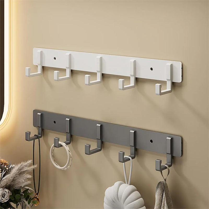 Kitchen Space Aluminum Punch - Free Hooks Are Easy to Install Utensils Storage Bathroom Bathrobe Towel - View 2 | SAMAG