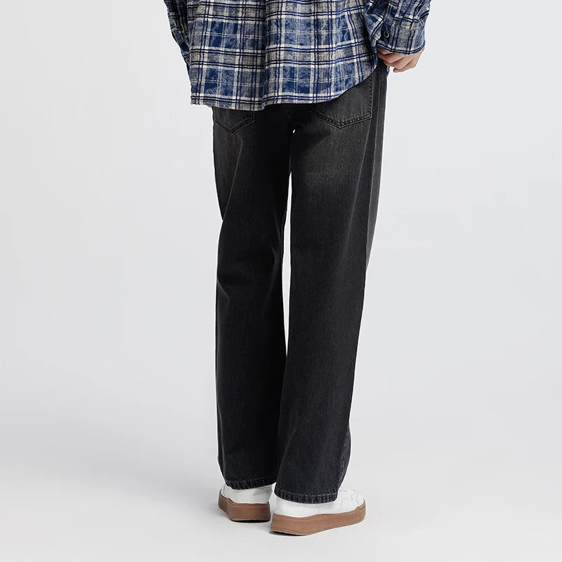Semir Men Jeans Retro Washed Loose Straight Autumn Soft | SAMAG