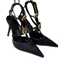 2025 New Bow Tie Thin Heel Pointed Toe Sexy Roman Straight Strap High-heeled Sandals for Women