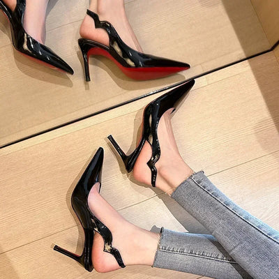 Sexy Brand Pointed Toe Thin High Heels Women Hollow | SAMAG