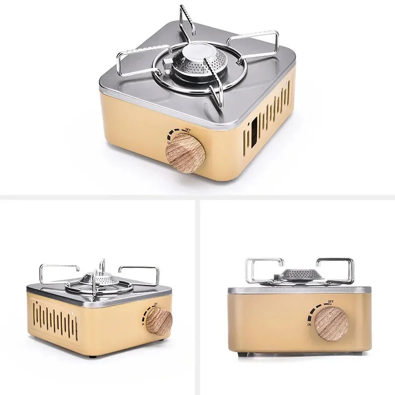 PACOONE 2800W High Firepower Portable Cassette Butane Stove Outdoor Camping Gas Burner For Picnic Travel Backpack Cooking Gear