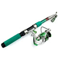 Super Hard Sea Fishing Rod Set Portable Saltwater Travel Pole Set Brake Drag 6Kg Spinning Reel for Bass Pike Pesca 2.1-3.6m