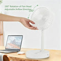 Mini Oscillating Fan Portable Battery-Operated Table Fan With 3 Speed Levels 6-inch Desk Fan Detachable Desk Fan For Home Office