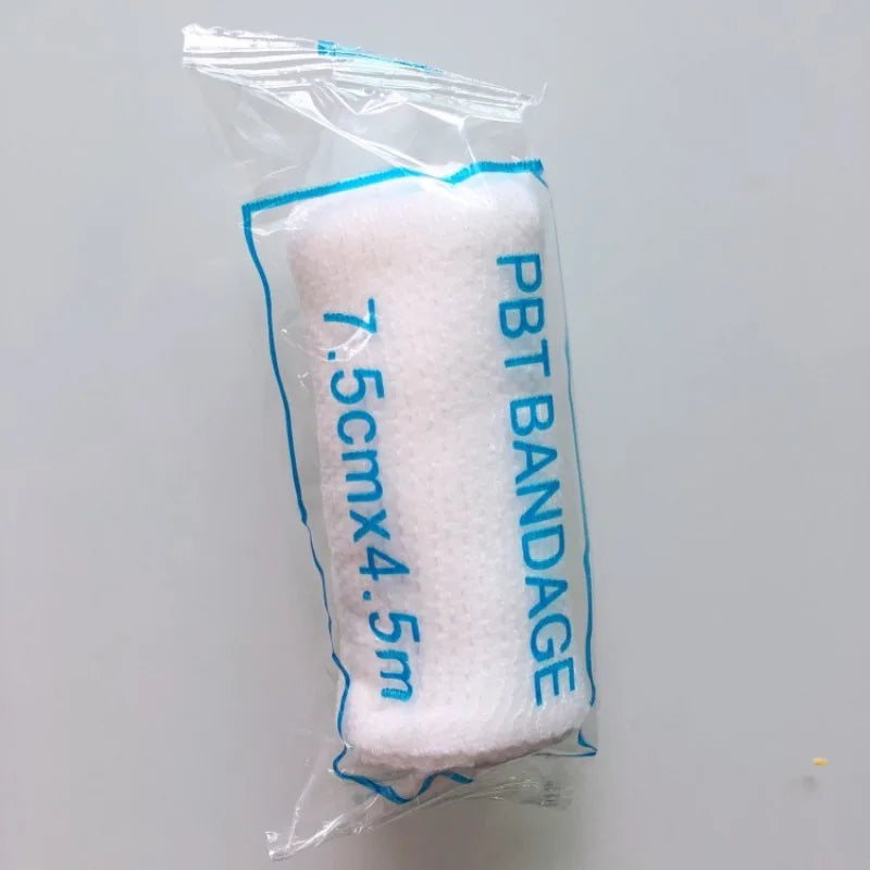 1 Rolls/Lot 10cmx4.5m PBT Elastic Bandage First Aid Kit Gauze Roll Wound Dressing Medical Nursing Emergency Care Bandage