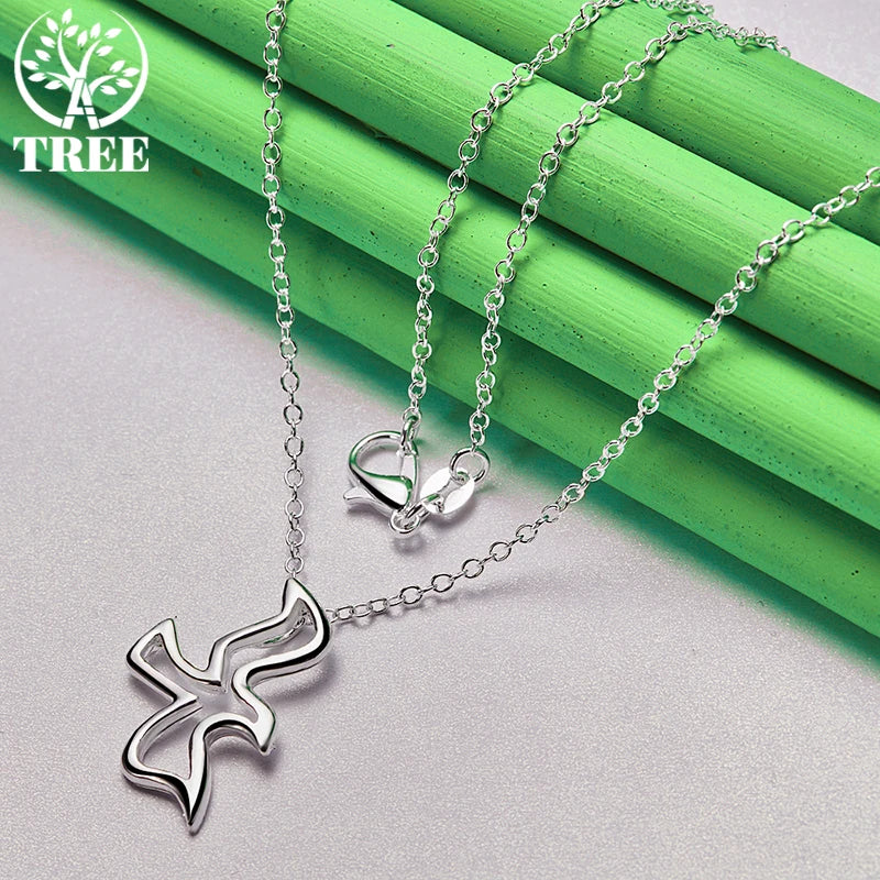 18K Gold Hollow Bird Pendant Necklace For Women necklaces Fashion Party Birthday Wedding Charm Jewelry Gifts