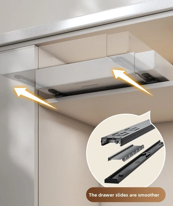 Oo Expandable Slide Cabinet Drawer Rack Multi - Purpose Kitchen Pot Pan Organizer Storage Shelf Pull - out - View 2 | SAMAG