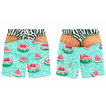 Men Fun Beach Party Swim Trunks 3D Fake Hip Printed | SAMAG