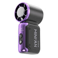 Portable Mini Handheld Cold Compress Fan 199 Speed Adjustable Digital Display Turbo Bladeless Fan USB Rechargeable Cooling Fan