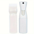 WANMEI 1/2pcs Refillable Continuous Spray Bottles with Root Comb Applicator - Fine Mist Sprayer for Hairstyling Hair Dye Bottle