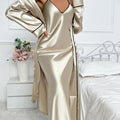 Women's Sexy Fashion Pajama Set V-Neck Slip Dress | SAMAG