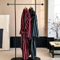 Retro Plaid Cotton Bathrobe Super Soft Absortion Hooded Loose Bath Robe Coat Towel V Neck Warm Sleepwear Robes Women Homewear