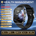 New Men Accurate Health Diagnosis ECG Smart Watch Blood Pressure Blood Oxygen Blood Fat Uric Acid Temp Bluetooth call Smartwatch