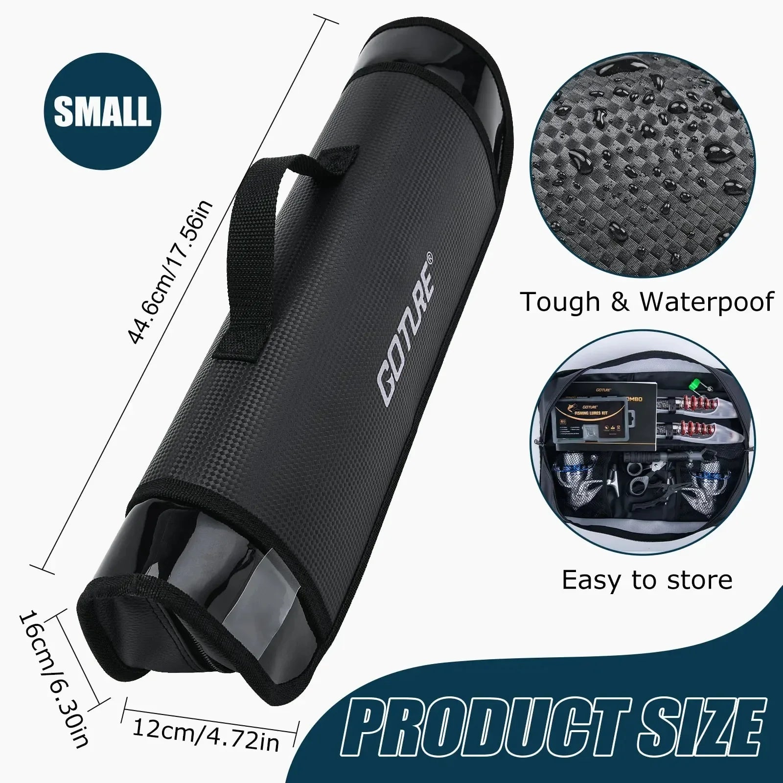 Carbon Telescopic Spinning Fishing Rod Reel Full Kit Pole Lures Hooks Line Pliers Gripper Complete Carry Bag,Fishing Set