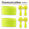 2 Pair No Tie Shoe Laces Kids Adult Quick Laces Round Elastic Shoelaces Without Ties Lock Shoelace Sneakers Shoes Accessories