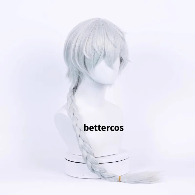 Nikolai Gogol Cosplay Wig New Anime Season 4 Braided Heat Resistant Synthetic Hair Wigs + Wig Cap