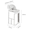 Portable Refrigeration DesktopCamping Air Conditioner Mobile Mini Air Conditioning Compressor Free Installation Portable Air