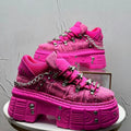 2026 Summer New Men's Punk Style Platform Heightening Niche Personality Fried Street Fashion Dad Shoes